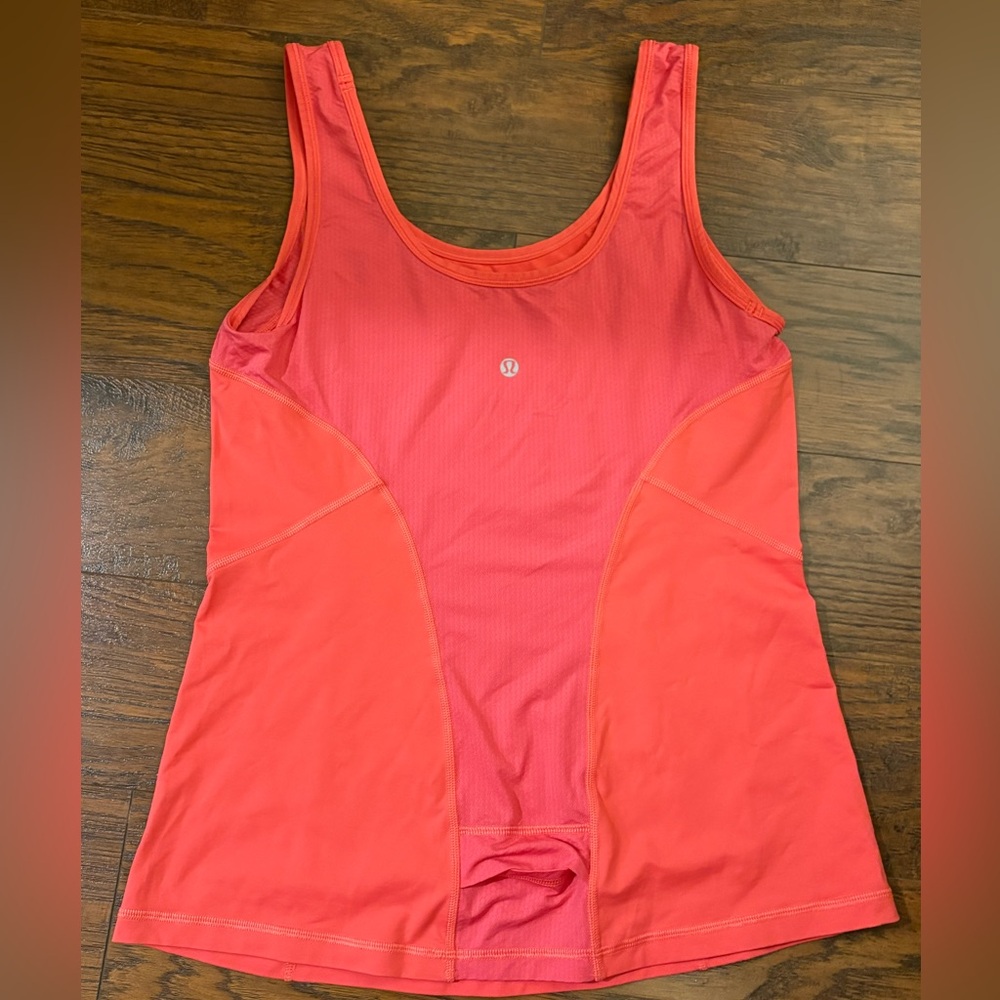 Lululemon Pink Athletic Racer back Tank with Scoop Neck 8 M/L